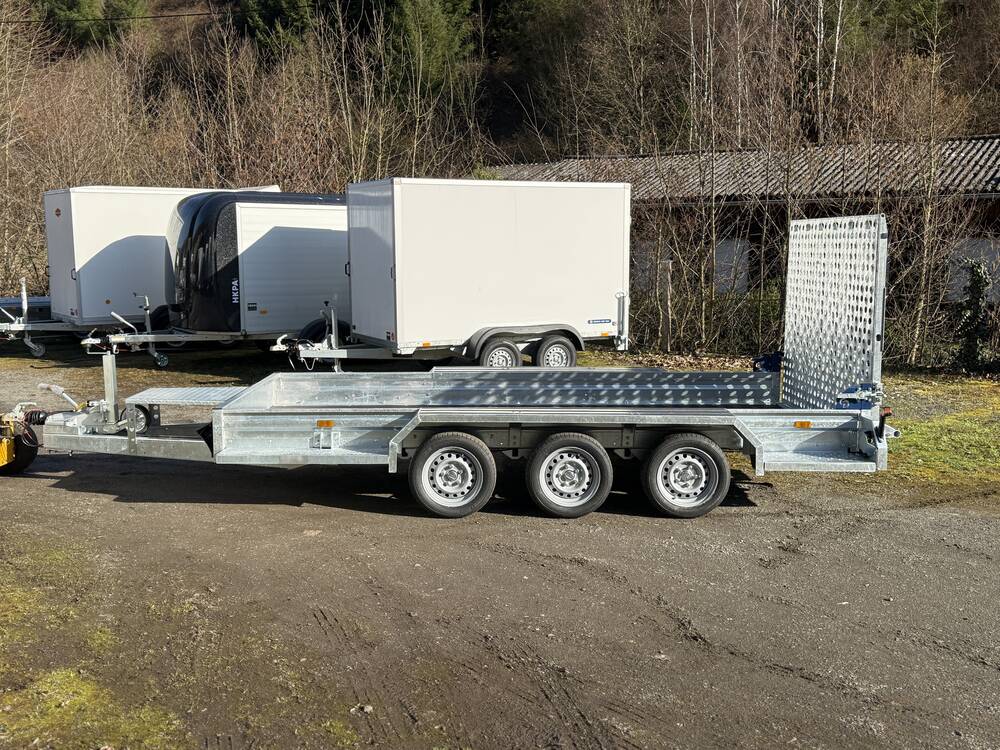 Magnum S MG 400 182 3500 3 - 4 Meter Baumaschinenanhänger Tridem
