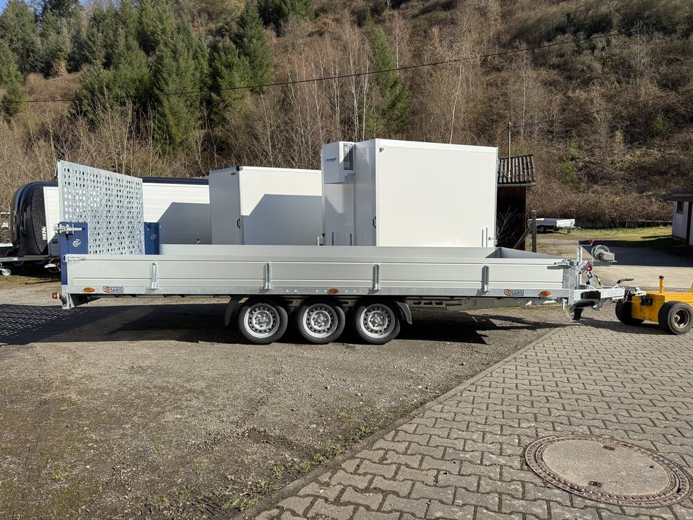 TP 507 210 3500 3 Tridem mit Heckrampe kippbar und Aluwänden