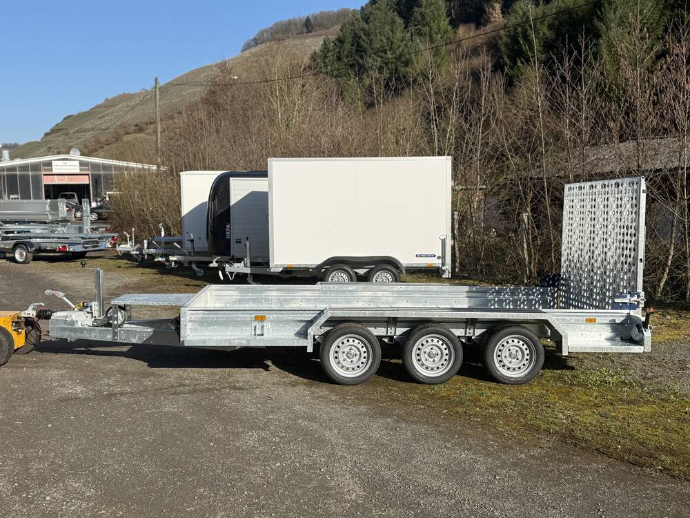 Magnum S MG 400 182 3500 3 - 4 Meter Baumaschinenanhänger Tridem