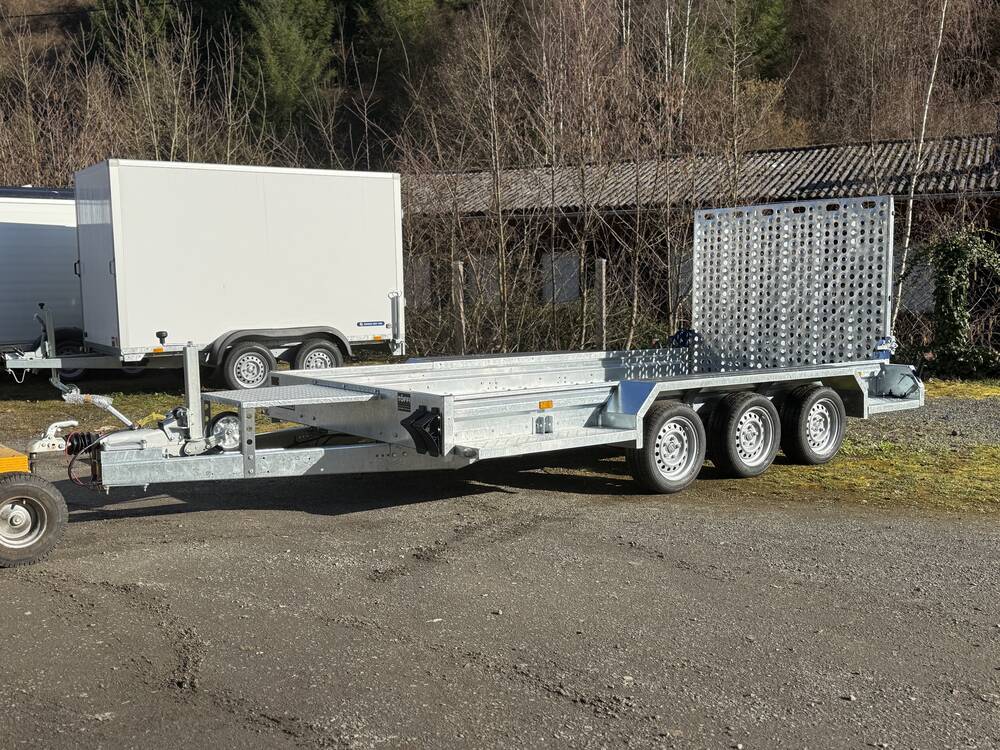 Magnum S MG 400 182 3500 3 - 4 Meter Baumaschinenanhänger Tridem