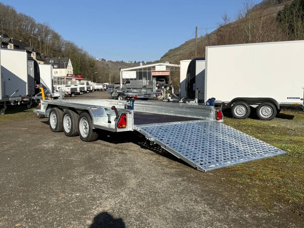 Magnum S MG 400 182 3500 3 - 4 Meter Baumaschinenanhänger Tridem