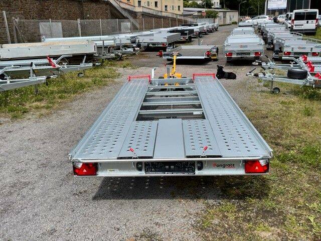 Feuerverzinkter Autotransporter mit flachem Auffahtswinkel