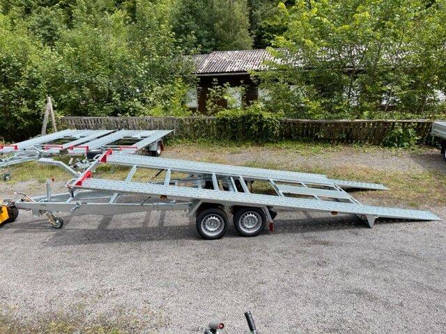 Kippbarer Fahrzeugtransporter mit flachem Auffahrtswinkel
